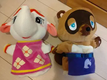 동물의 숲 핸드퍼펫 봉제 인형 세트 포피