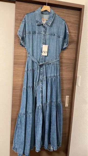 ZARAzwcollection 데님 맥시 원피스