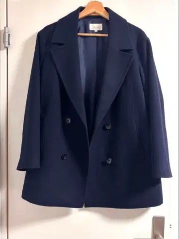 ORIHICA 오리히카 RHYME 네이비 하프 코트 M