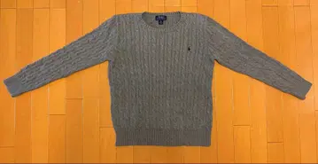 폴로 랄프 로렌 케이블 니트 그레이