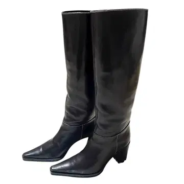 새상품급 세르지오 로시 sergio rossi 가죽 롱 부츠 블랙