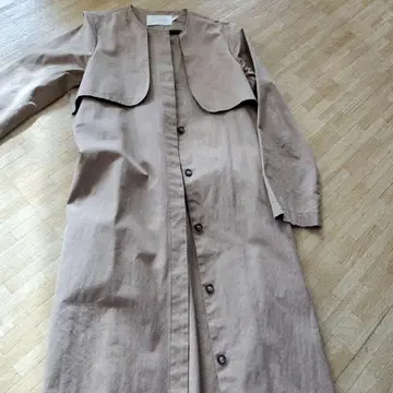 danser 베이지 버튼 롱 코트