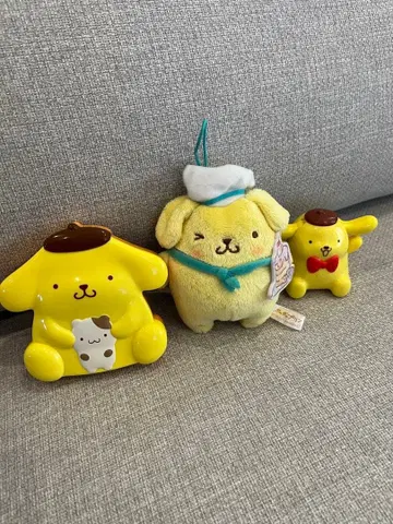 폼폼푸딩 산리오 마스코트 봉제 인형 키링