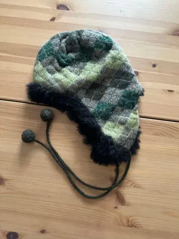 울 귀도리 니트 캡