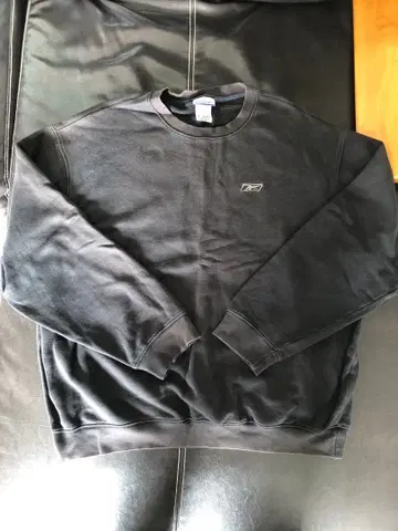 리복 맨투맨 트레이닝복 블랙 XL