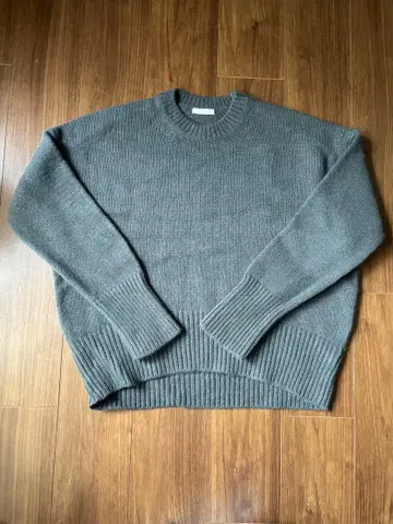 GALERIE VIE 파인 울 크루넥 풀오버 그레이 M