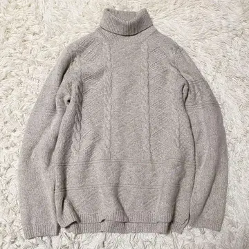 [ 새상품급 ] 폴스미스 케이블 니트 터틀넥 스웨터 XL 현행 택