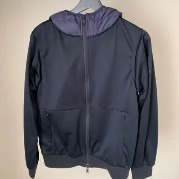 WILLLOUNGE 네이비 후드 부착 다운 자켓