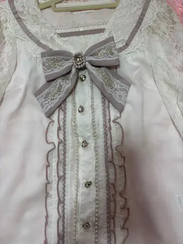 리즈리사 LIZLISA 레이스 세일러 블라우스