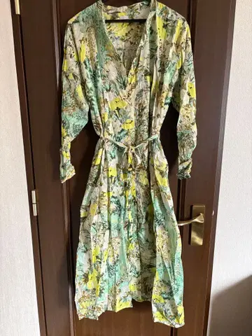 ichi 이치 코튼 프린트 꽃무늬 원피스