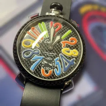 MILANO 컬러풀 숫자 수동 와인딩 시계