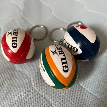 GILBERT 럭비공 모양 키링 3개 세트