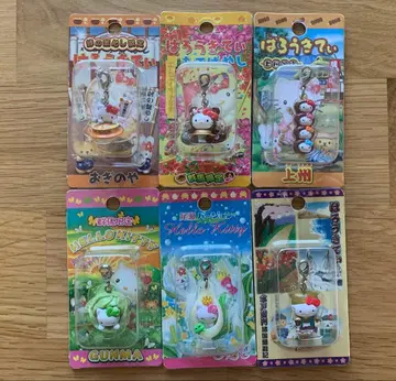 [ 군마 이바라키 ] 지역 한정 키티 지퍼 마스코트 6개 세트