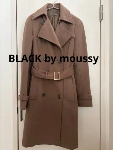 BLACK by moussy 브라운 더블 브레스트 코트 M[1]