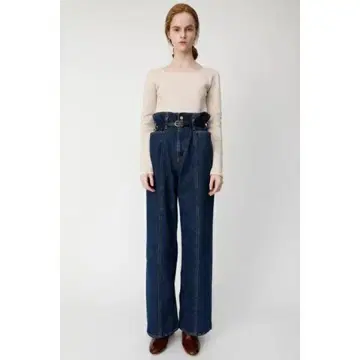 HI WAIST BELTED STRAIGHT / MOUSSY