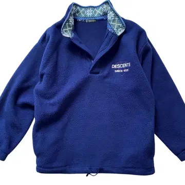 DESCENTE 데상트 빈티지 하프 지퍼 플리스 풀오버