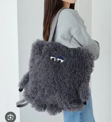 퍼니 몬스터 에코 퍼 토트백 백팩 그레이 UMA