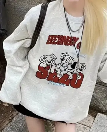 그레이 캐릭터 맨투맨 트레이닝복