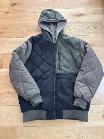 워크맨 후드 부착 퀼팅 자켓 LL