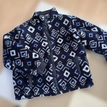 OCEAN PACIFIC 기하학 패턴 플리스 자켓