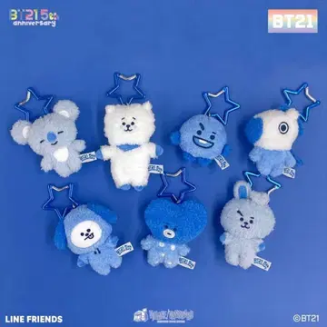 택 포함 새상품 BT21 5주년 한정판 키링 RJ