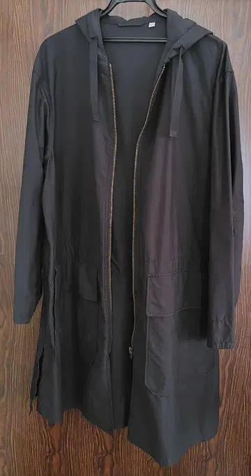UNIQLO U 후디드 코트 블랙 사이즈 M