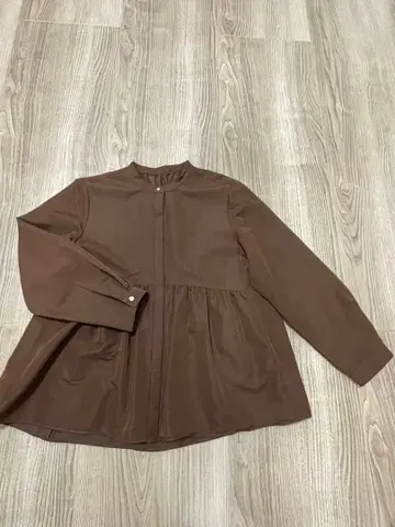 [ 유나이티드 애로우즈 ] 브라운 플레어 셔츠 긴팔