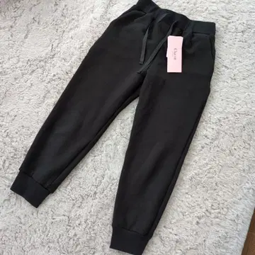 새상품 코트 속기모 블랙 조거 팬츠