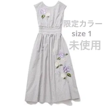 chesty 수국 원피스 사이즈 1 그레이 한정 컬러