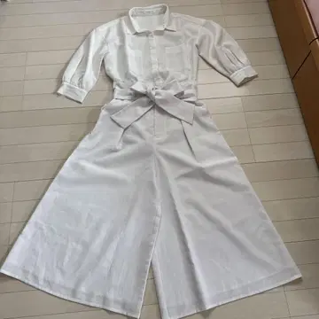 Pinky&dianne 화이트 블라우스 가우초 팬츠