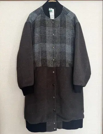 E hyphen world gallery 해리스 트위드 롱 코트