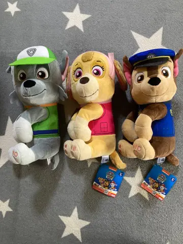 퍼피 구조대 봉제 인형 3개 세트