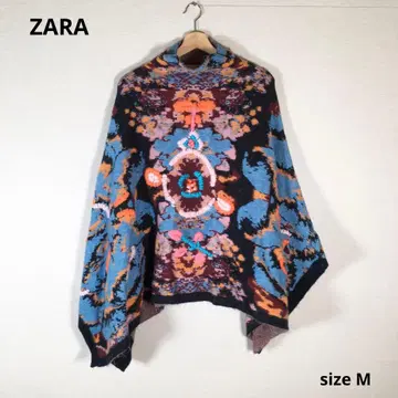 상태 좋음 ZARA 자라 망토 판초 여성용 sizeM 니트