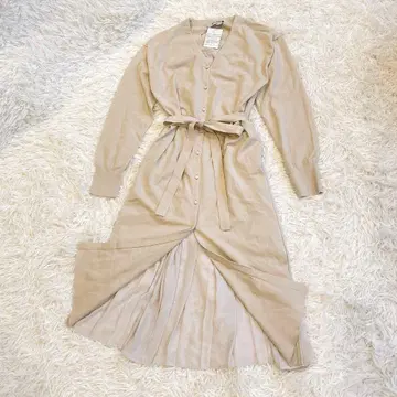 미사용 택 포함 나노 유니버스 가디건 허리 벨트 이소재 플리츠