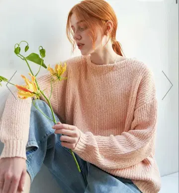 URBAN RESEARCH DOORS 코튼 슬라브 KNIT