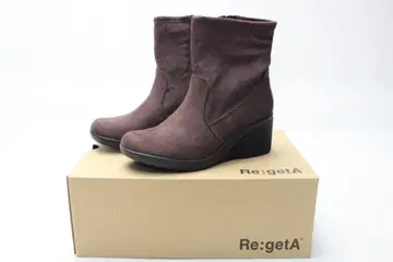 새상품 Re:getA 사이드 ZIP 웨지 부츠(S)/12