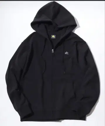 블랙 풀 지퍼 후드티