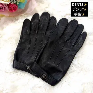 DENTS 덴츠 장갑 올 가죽 007 헤어 쉽 M 사이즈 로고 포함