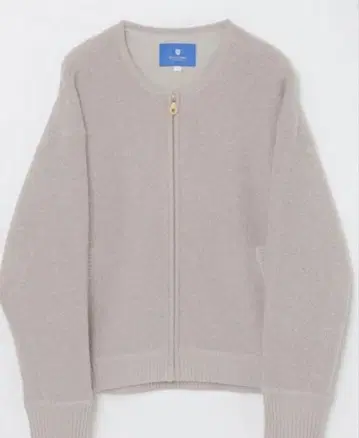 울 부클레 니트 블루종