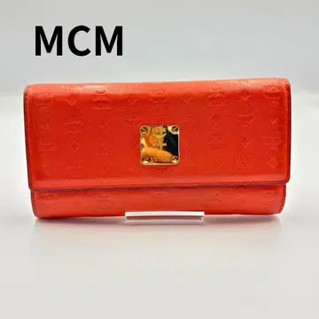 MCM 접이식 지갑 오렌지 X5709