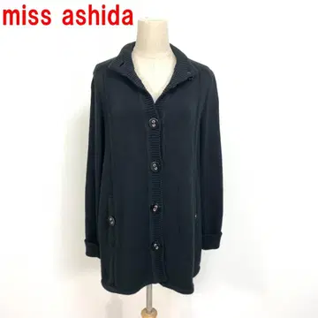 A7136 미스아시드 긴팔 가디건 면 코튼 네이비 M