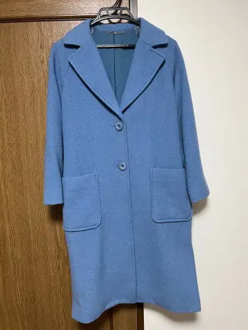 mila owen 체스터 롱 코트 파랑