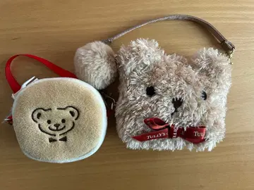 TULLY'S COFFEE 곰 모양 파우치 에코백 2개 세트