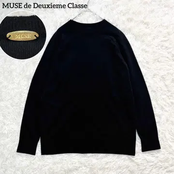 두지엠 클라세 울 100% CAPRI 크루넥 풀오버 블랙