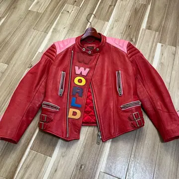 원더풀 월드 소가죽 라이더스 자켓