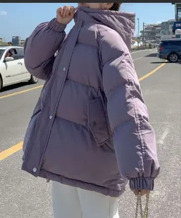 오버 사이즈 후디 몬스터 다운 자켓 씨유엘