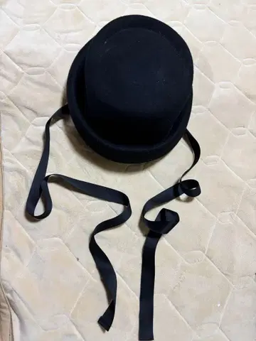 Samansa Mos2 블랙 울 펠트 햇