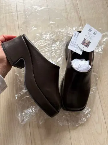 새상품 다나카 리나 시마무라 mysa 통굽 뮬 사보뮬 브라운 S