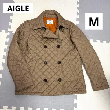 [새상품급] AIGLE 베이지 퀼팅 자켓 M