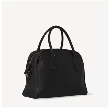 블랙 가죽 핸드백